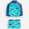 Rash Vest Set Blue Whales