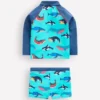 Rash Vest Set Blue Whales
