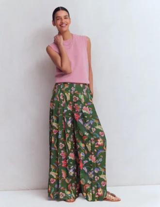 Regent Wide Leg Pants Hunter Green, Orchid Canopy