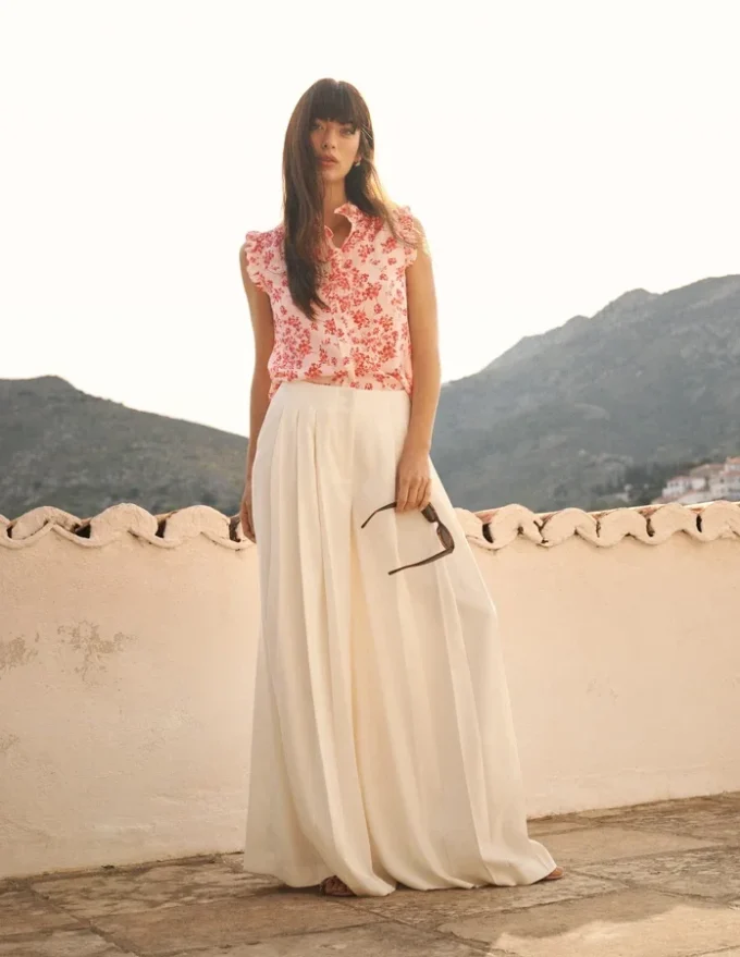 Regent Wide Leg Pants Ivory Regent Wide Leg Pants Ivory