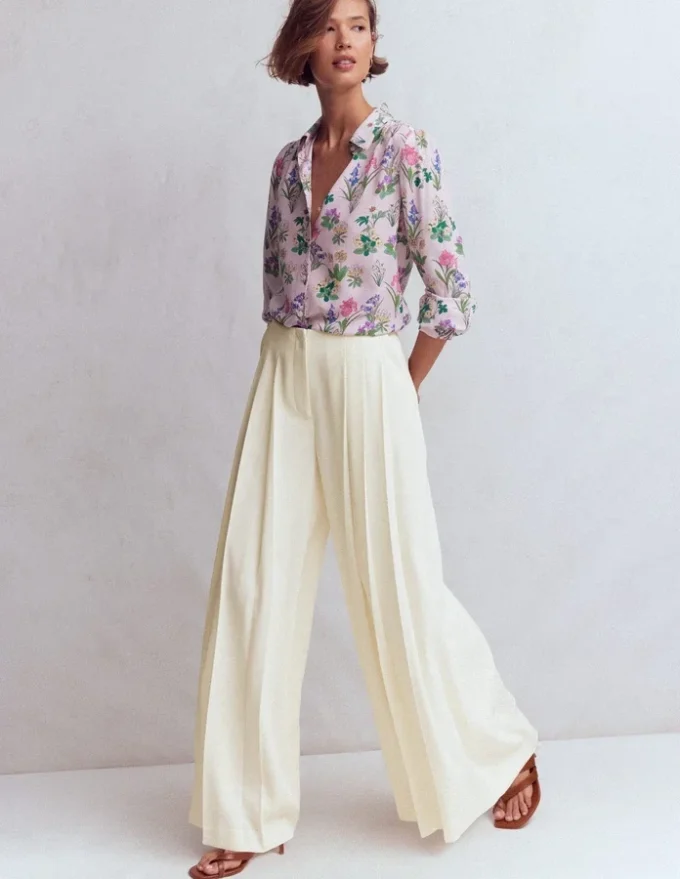 Regent Wide Leg Pants Ivory Regent Wide Leg Pants Ivory