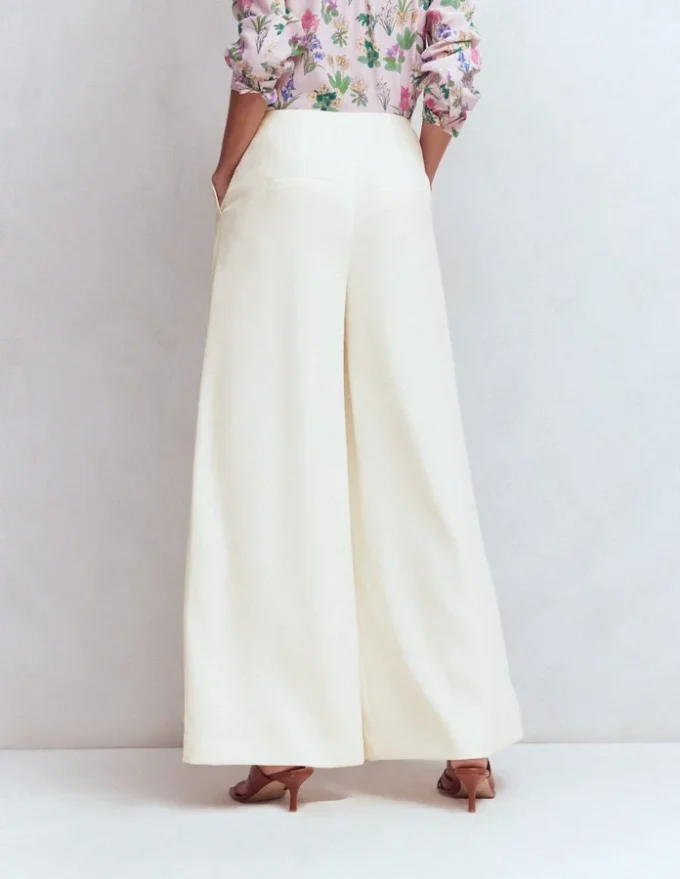 Regent Wide Leg Pants Ivory Regent Wide Leg Pants Ivory
