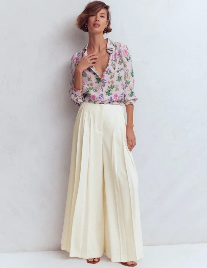 Regent Wide Leg Pants Ivory Regent Wide Leg Pants Ivory