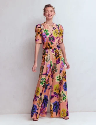 Regent Wide Leg Pants Multi, Opulent Blossom