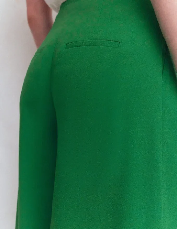 Regent Wide Leg Pants Rich Emerald Regent Wide Leg Pants Rich Emerald
