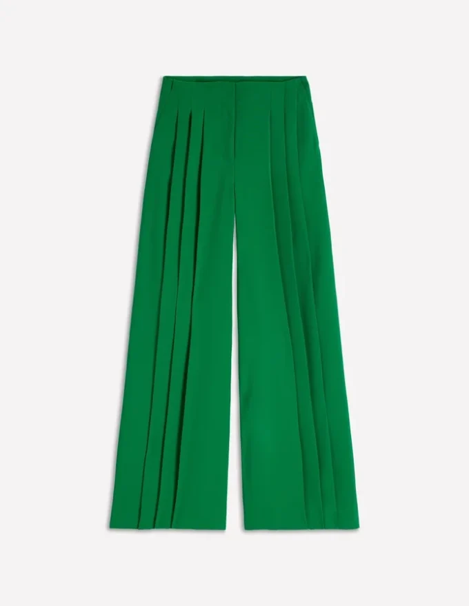 Regent Wide Leg Pants Rich Emerald Regent Wide Leg Pants Rich Emerald
