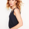 Regular V-Neck Slub Tank Navy Regular V-Neck Slub Tank Navy
