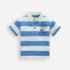 Relaxed Appliqué Polo Shirt Forget Me Not Sail boats Relaxed Appliqué Polo Shirt Forget Me Not Sail boats