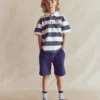 Relaxed Appliqué Polo Shirt Robot Blue Tennis Relaxed Appliqué Polo Shirt Robot Blue Tennis