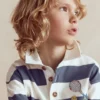 Relaxed Appliqué Polo Shirt Robot Blue Tennis Relaxed Appliqué Polo Shirt Robot Blue Tennis