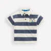 Relaxed Appliqué Polo Shirt Robot Blue Tennis Relaxed Appliqué Polo Shirt Robot Blue Tennis