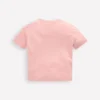 Relaxed Applique T-shirt Chalk Pink Heart rainbow