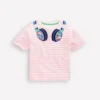 Relaxed Applique T-shirt Formica Pink/ Ivory Headphones Relaxed Applique T-shirt Formica Pink/ Ivory Headphones