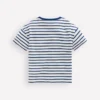 Relaxed Applique T-shirt Navy Stripe Sunglasses