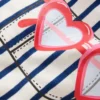Relaxed Applique T-shirt Navy Stripe Sunglasses