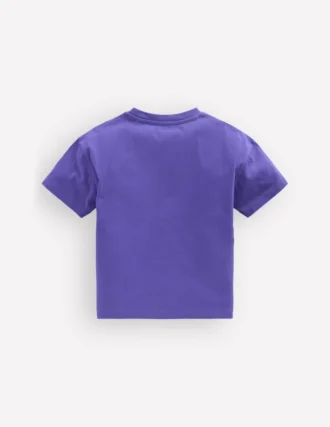 Relaxed Applique T-shirt Wisteria Blue Snorkel