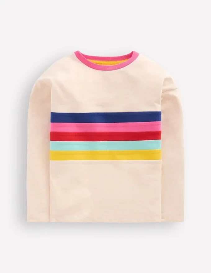 Relaxed Breton Oatmeal Marl Stripe