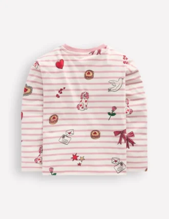 Relaxed Breton Pink Valentine Stripe