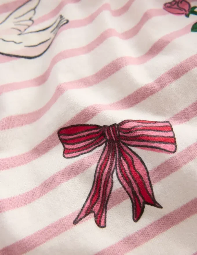Relaxed Breton Pink Valentine Stripe