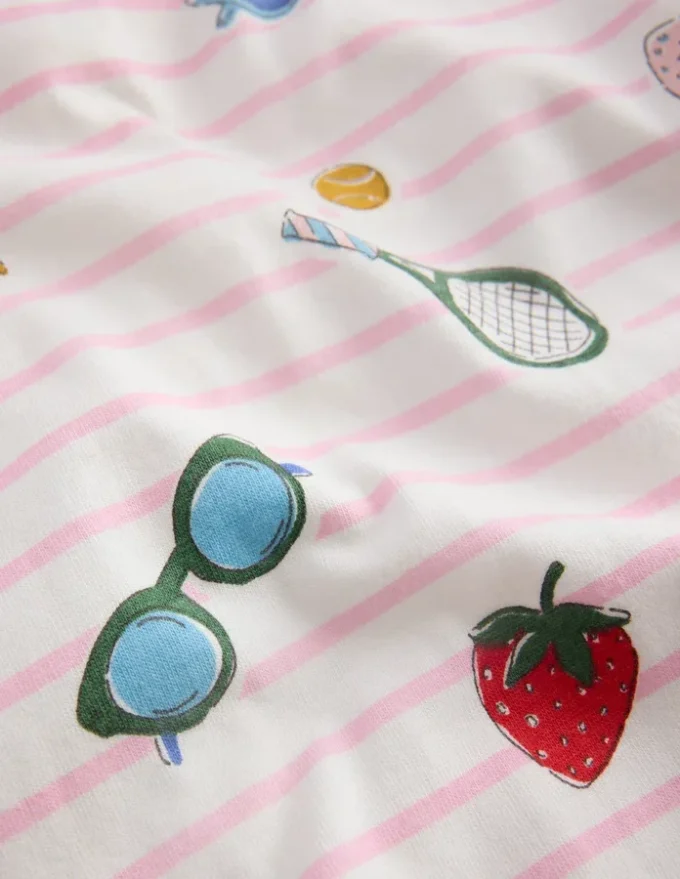 Relaxed Breton T-shirt Spring Blossom Pink Holiday Relaxed Breton T-shirt Spring Blossom Pink Holiday