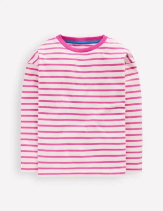Relaxed Breton Tickled Pink/Ivory
