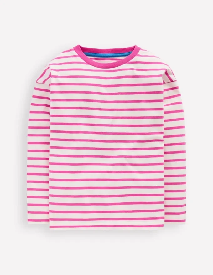 Relaxed Breton Tickled Pink/Ivory Relaxed Breton Tickled Pink/Ivory