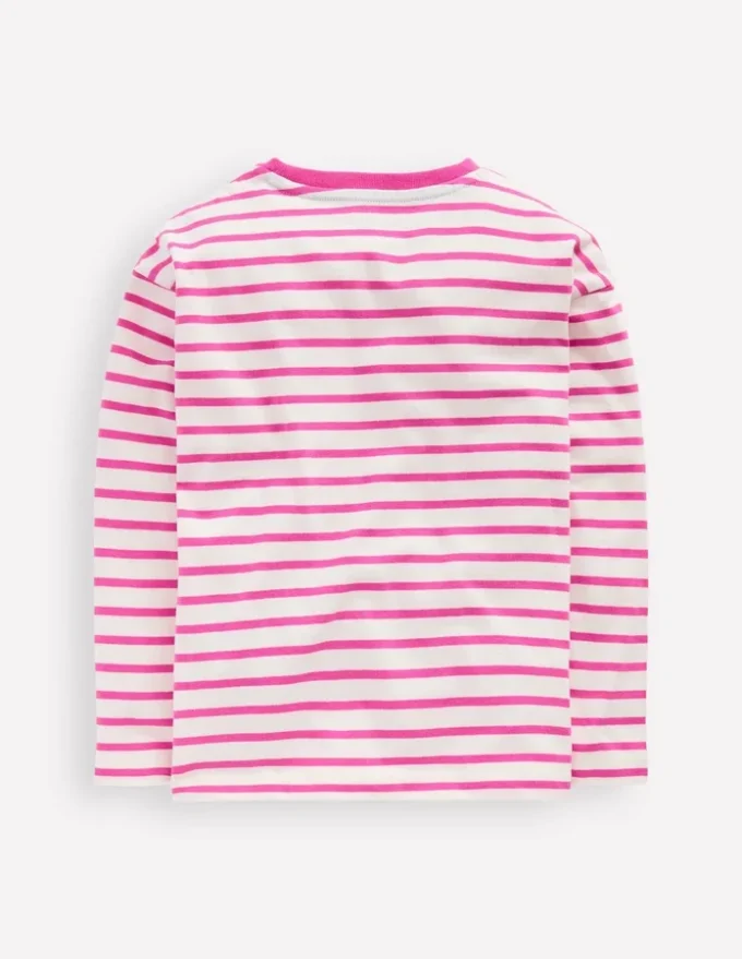 Relaxed Breton Tickled Pink/Ivory Relaxed Breton Tickled Pink/Ivory