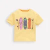 Relaxed Graphic T-shirt Washed Yellow Skateboards