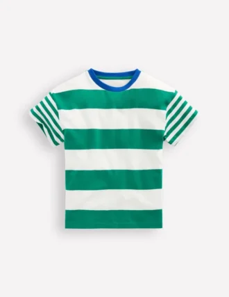 Relaxed Hotchpotch T-shirt Jewel Green/Soft Ivory