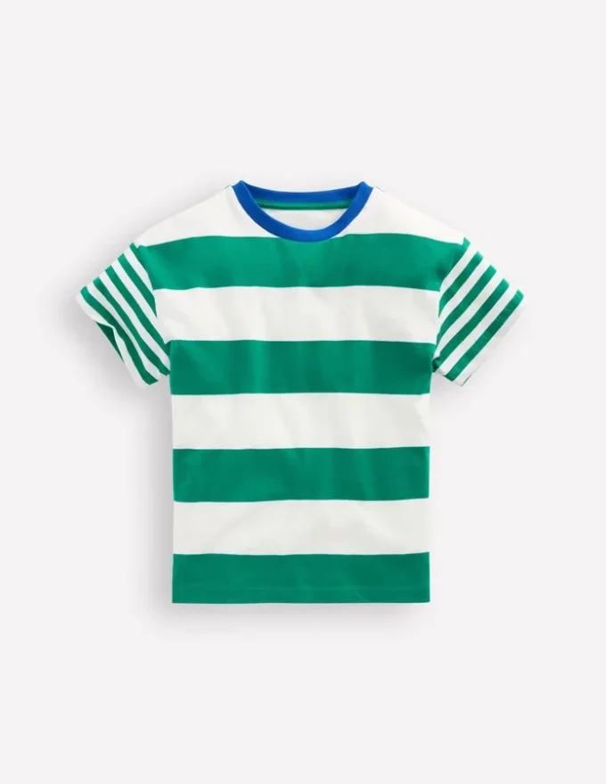 Relaxed Hotchpotch T-shirt Jewel Green/Soft Ivory