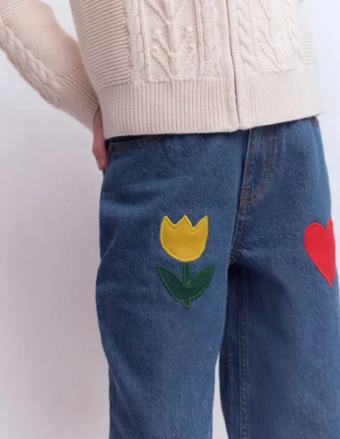 Relaxed Jean Mid Vintage Applique Relaxed Jean Mid Vintage Applique