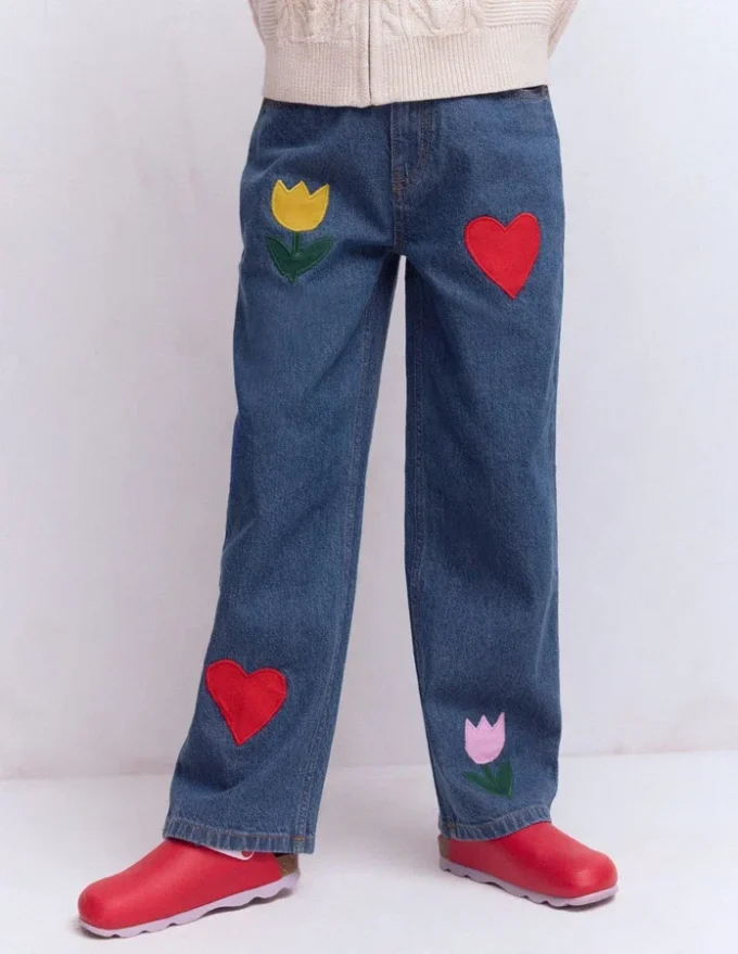 Relaxed Jean Mid Vintage Applique Relaxed Jean Mid Vintage Applique