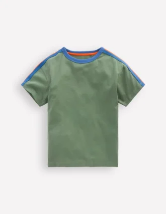 Relaxed Rainbow Tape T-shirt Bottle Green