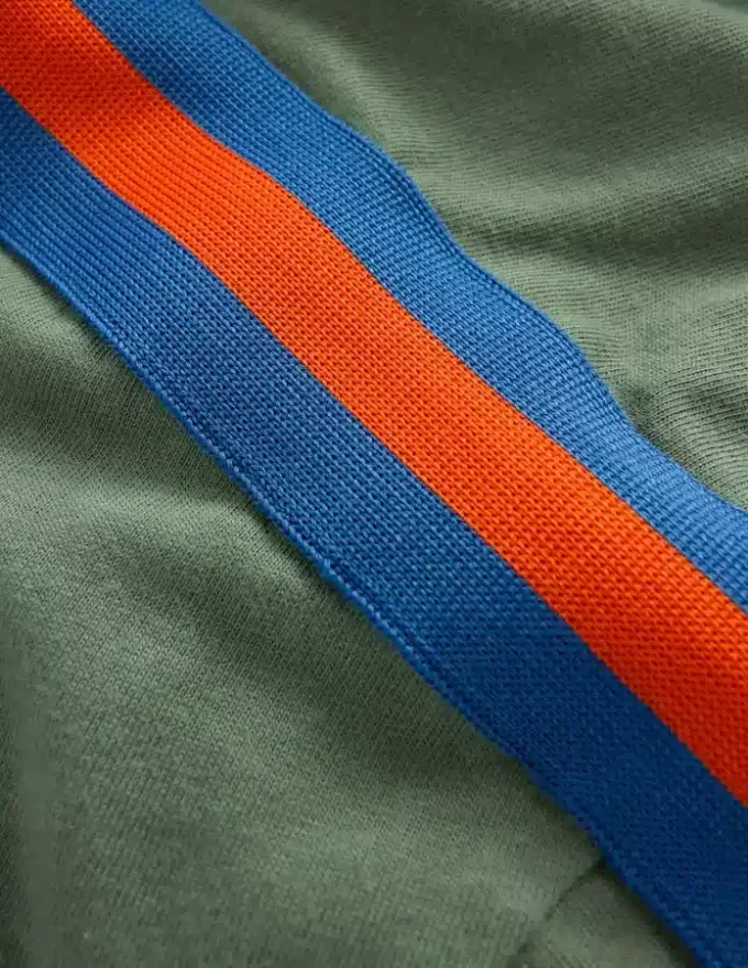Relaxed Rainbow Tape T-shirt Bottle Green