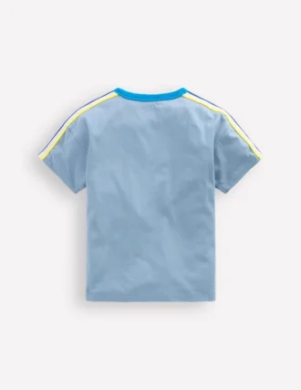 Relaxed Rainbow Tape T-shirt Regatta Blue