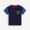 Relaxed Ripstop Pocket T-shirt Delft/Artichoke/Medieval