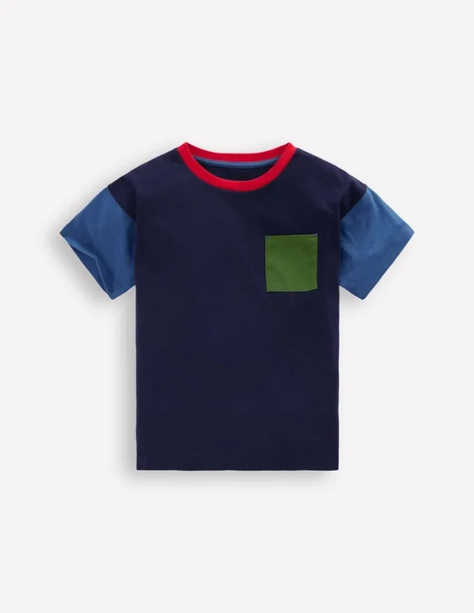 Relaxed Ripstop Pocket T-shirt Delft/Artichoke/Medieval