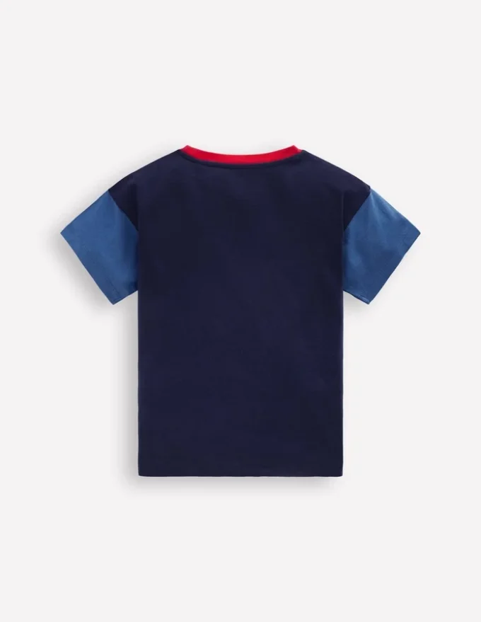 Relaxed Ripstop Pocket T-shirt Delft/Artichoke/Medieval
