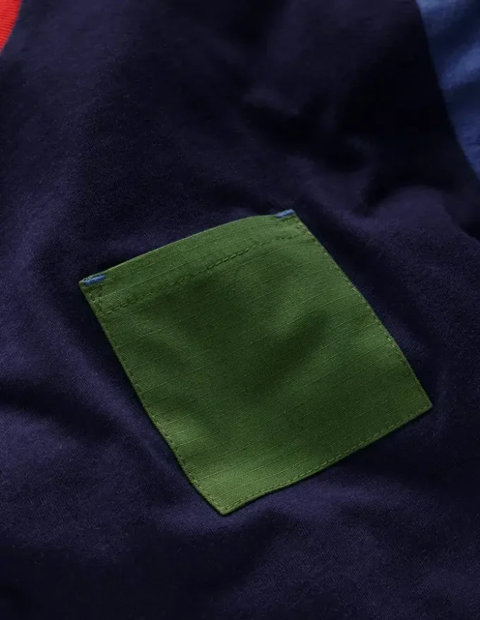 Relaxed Ripstop Pocket T-shirt Delft/Artichoke/Medieval