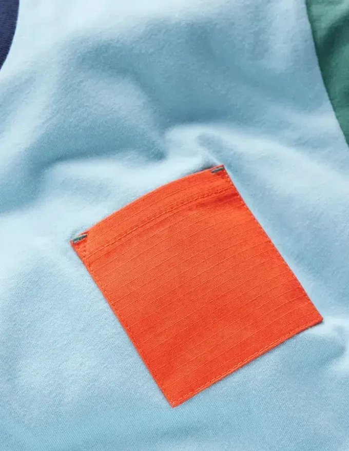 Relaxed Ripstop Pocket T-shirt Glacier Lake/Koi/Blue Spruce