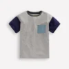 Relaxed Ripstop Pocket T-shirt Grey Marl