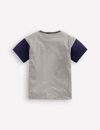 Relaxed Ripstop Pocket T-shirt Grey Marl