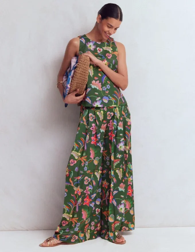 Relaxed Sleeveless Shell Top Multi, Orchid Canopy