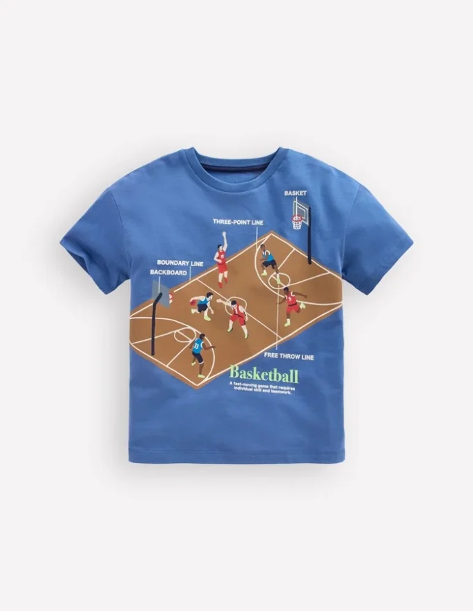 Relaxed Sport Graphic T-shirt Bluejay Basketball Relaxed Sport Graphic T-shirt Bluejay Basketball