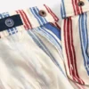 Relaxed Straight Jeans Blue and Red Stripe Relaxed Straight Jeans Blue and Red Stripe