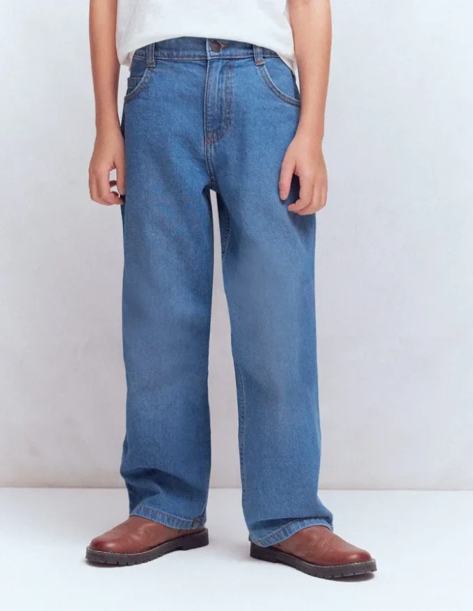 Relaxed Straight Jeans Mid Wash Relaxed Straight Jeans Mid Wash