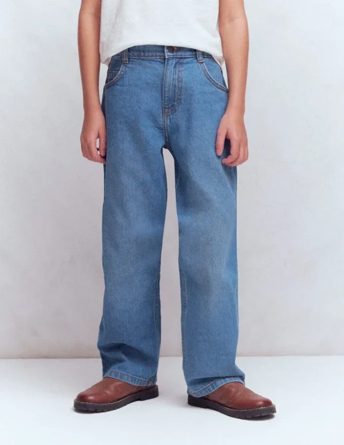 Relaxed Straight Jeans Mid Wash Relaxed Straight Jeans Mid Wash