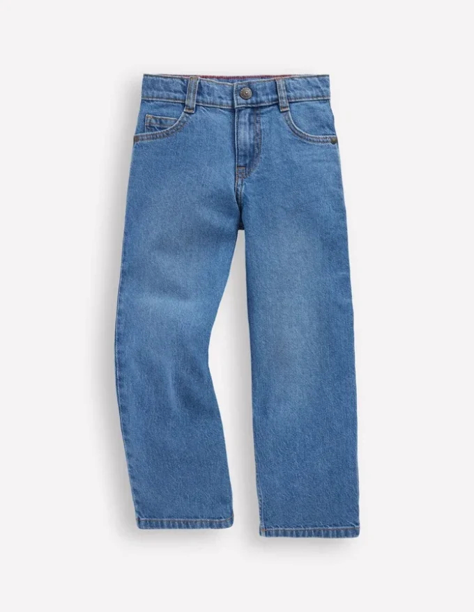 Relaxed Straight Jeans Mid Wash Relaxed Straight Jeans Mid Wash