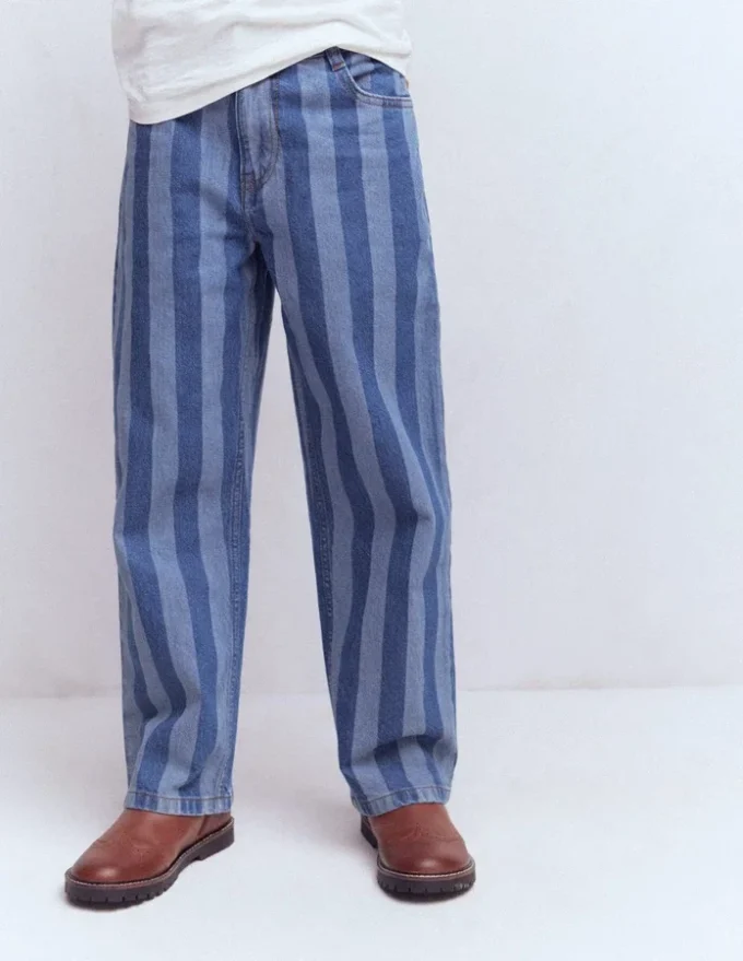 Relaxed Straight Jeans Stripe Shadow Relaxed Straight Jeans Stripe Shadow