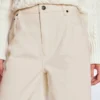 Relaxed Wide Leg Jeans Ecru Relaxed Wide Leg Jeans Ecru